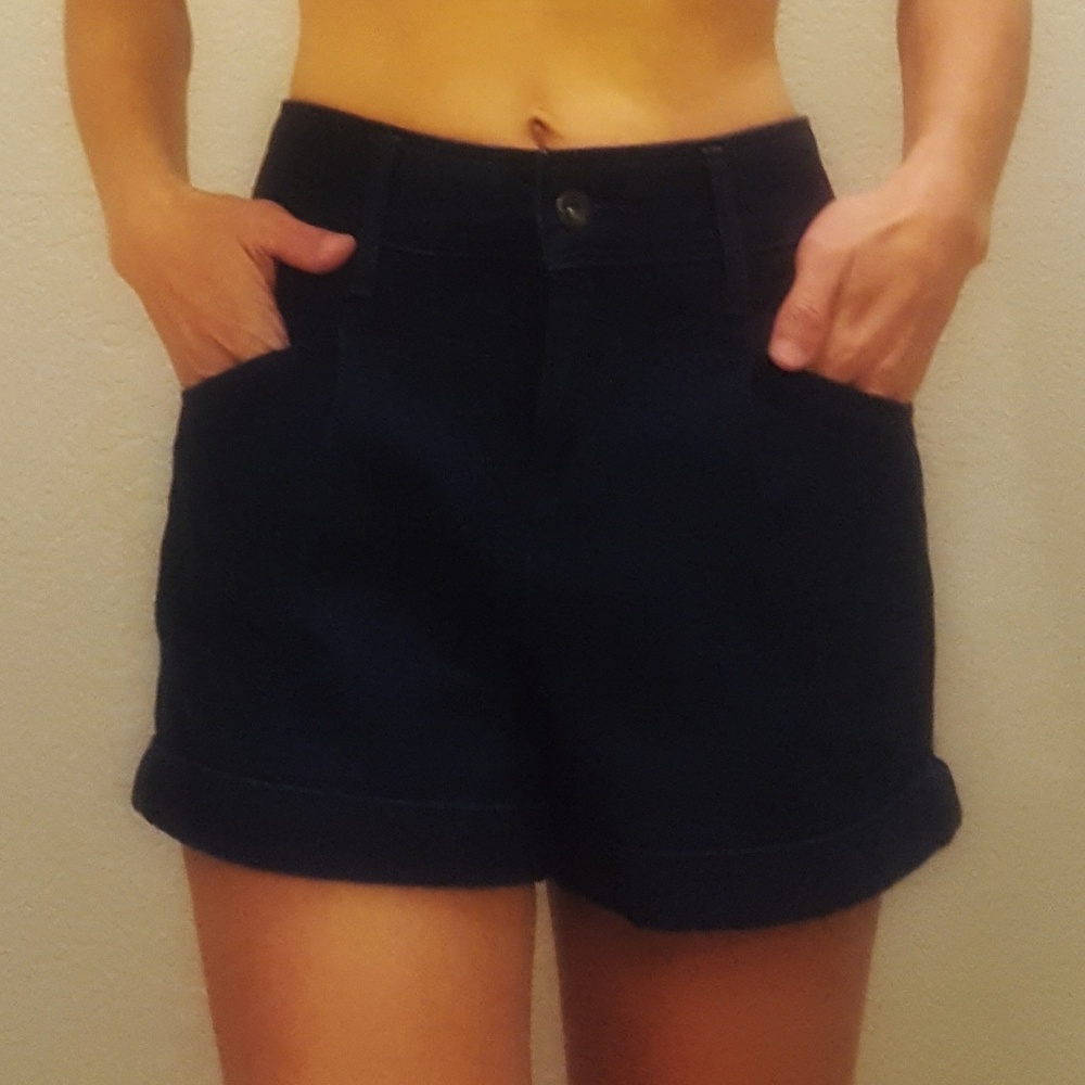 Levis Dark Blue Denim Shorts Size 0